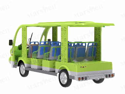 青蛙主題造型電動(dòng)觀光車