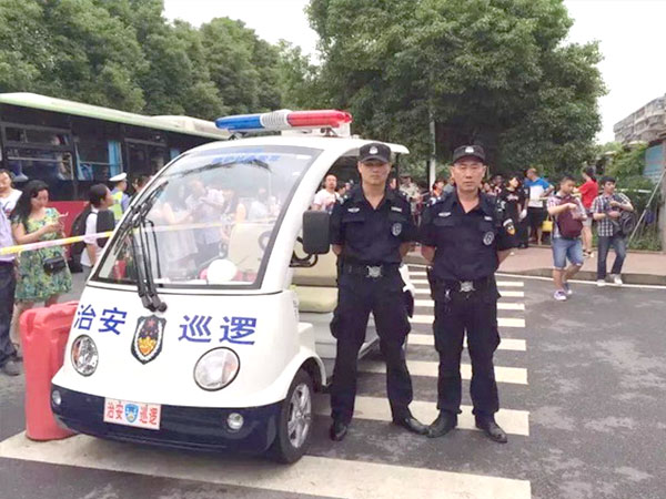 瑪西爾新型電動巡邏車上崗街頭