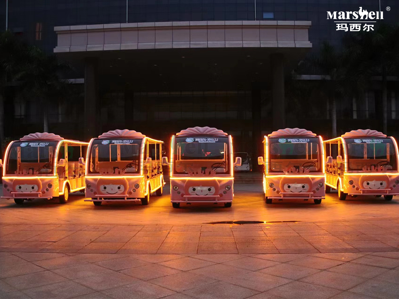 珊瑚主題造型電動觀光車