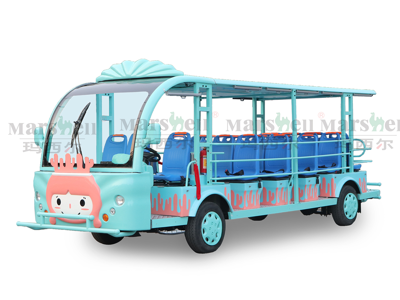 珊瑚主題造型電動觀光車