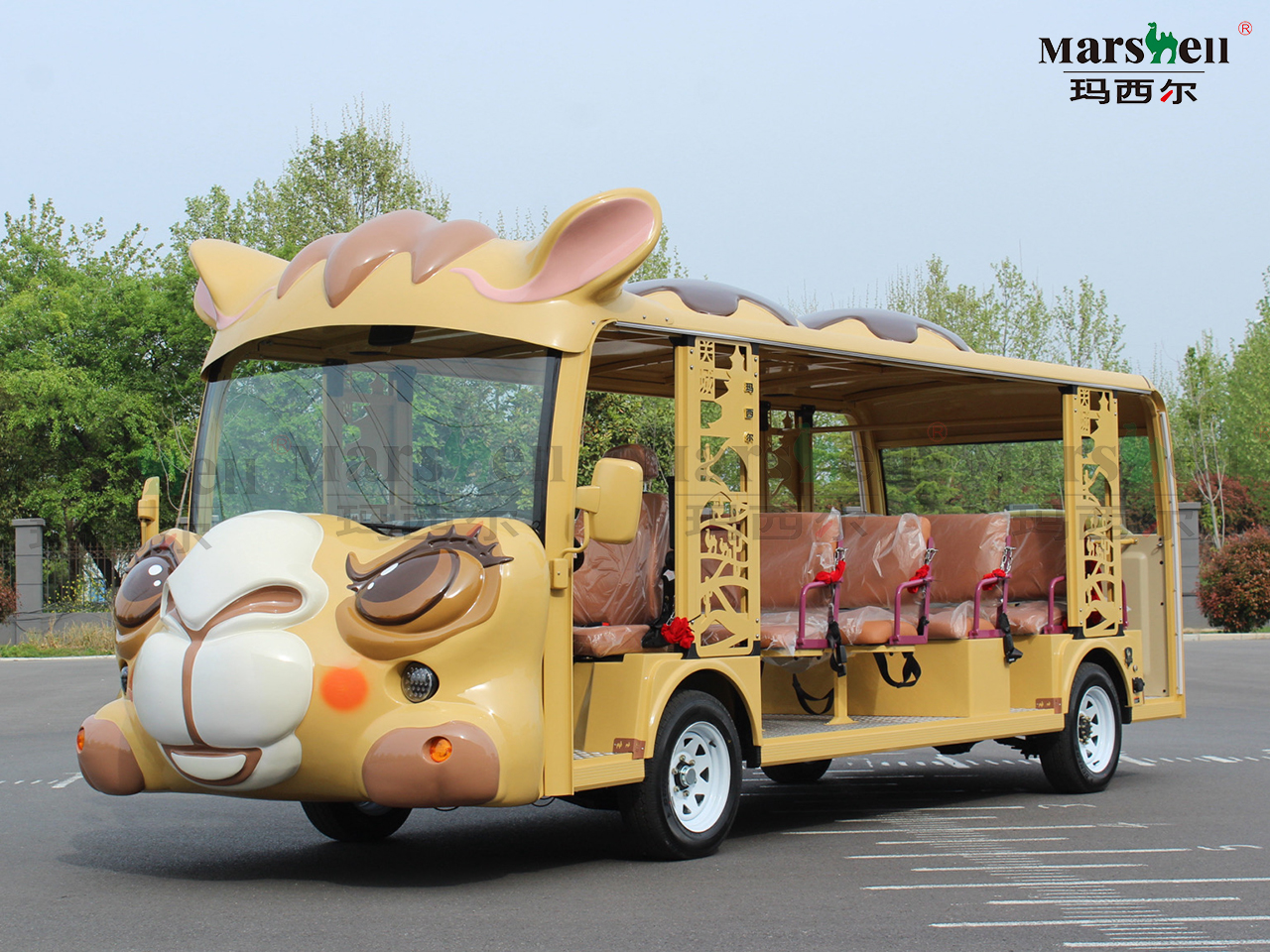 駱駝造型主題電動(dòng)觀光車