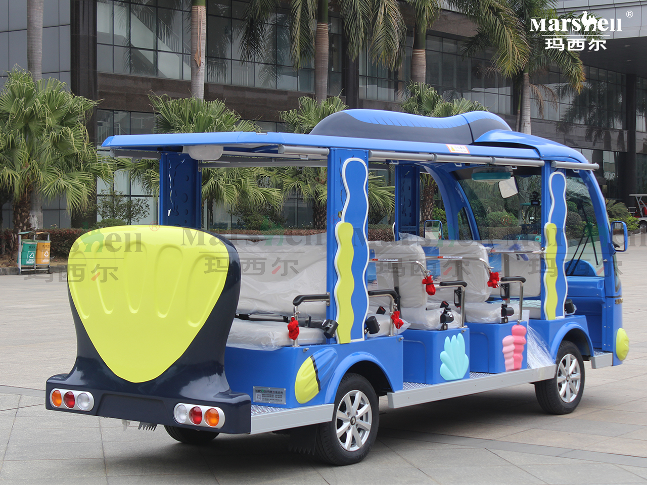 藍藻魚主題造型電動觀光車