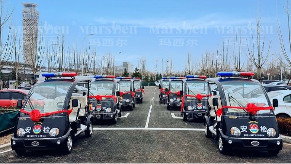 便捷高效、保駕護航，瑪西爾電動巡邏車交付青島膠東國際機場